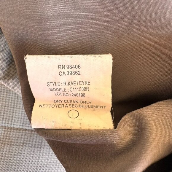 Theory Rikae/Eyre Wool Blend Cap Y2K Sleeve Sheath Dress Grey - Picture 8 of 8